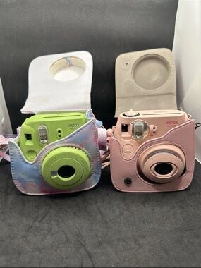 Fujifilm Instax Mini 9 & Mini 7S Instant Cameras w/ Cases Tested Working Bundle